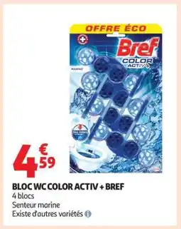 Auchan BLOC WC COLOR ACTIV + BREF offre