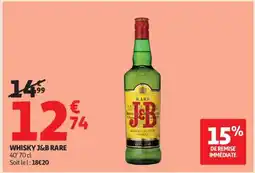 Auchan Whisky J&B Rare offre