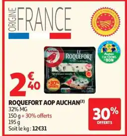 Auchan Roquefort Aop Auchan offre