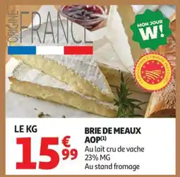 Auchan Brie De Meaux Aop offre