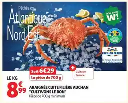Auchan Araignée Cuite Filière Auchan Cultivons Le Bon offre