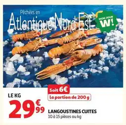 Auchan Langoustines Cuites offre