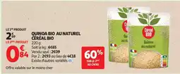 Auchan QUINOA BIO AU NATUREL CÉRÉAL BIO offre