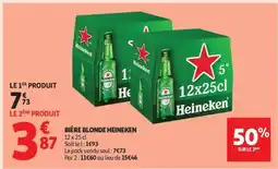 Auchan Bière Blonde Heineken offre