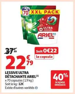 Auchan LESSIVE ULTRA DÉTACHANTE ARIEL offre