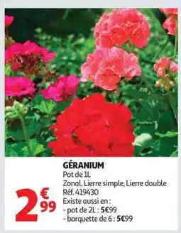 Auchan Géranium offre