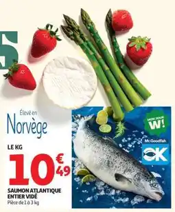 Auchan Saumon Atlantique Entier Vidé offre
