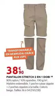 Rural Master Pantalon stretch 2 en 1 offre