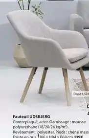 JYSK Chêne - fauteuil udsbjerg offre