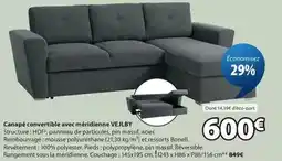 JYSK Canapé convertible avec méridienne offre