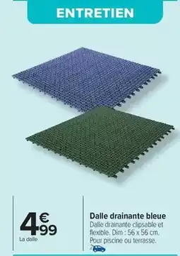 Carrefour Dim - dalle drainante bleue offre