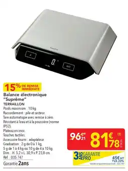 METRO Balance électronique suprême terraillon offre