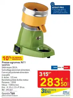 METRO Presse-agrumes n11 santos offre