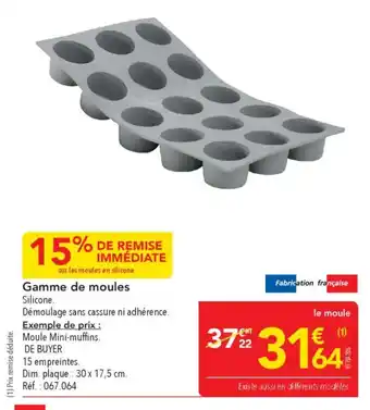 Gamme de moules