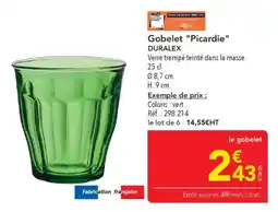 METRO Gobelet picardie duralex offre