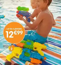 b&m Lot de 6 pistolets à eau offre