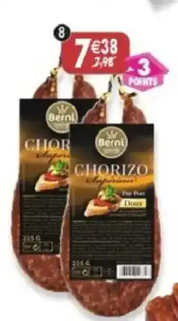 Maximo Lot de 2 chorizo doux pur porc sans colorants & sans gluten offre