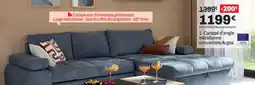 BUT Canapé d'angle méridienne convertible Argos offre