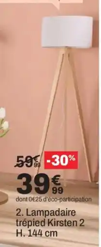 BUT Lampadaire trépied Kirsten 2 H. offre