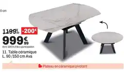 BUT Table céramique Ava offre