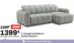 BUT Canapé méridienne Charles II offre