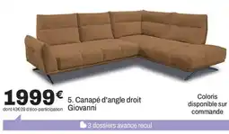 BUT Canapé d'angle droit Giovanni offre