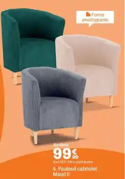 BUT Fauteuil cabriolet Maud II offre