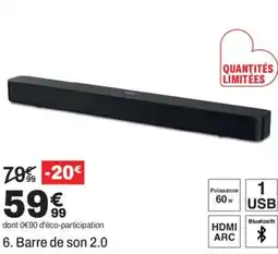 BUT Barre de son 2.0 offre