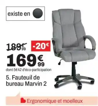 BUT Fauteuil de bureau Marvin 2 offre