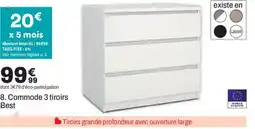 BUT Commode 3 tiroirs Best offre