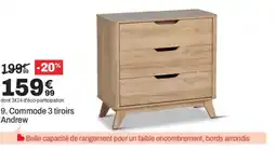 BUT Commode 3 tiroirs Andrew offre