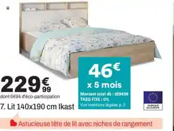 BUT Lit 140x190 cm Ikast offre