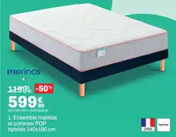 BUT Ensemble matelas et sommier POP hybride offre