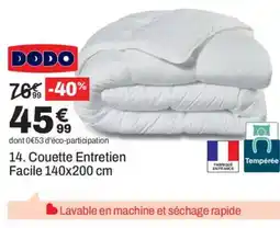 BUT DODO Couette Entretien Facile offre
