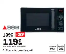 BUT SEB Four micro-ondes gril offre