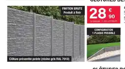 Chretien Matériaux Clôture béton décorative rustique offre