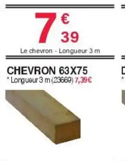 Chretien Matériaux Chevron 63x75 offre