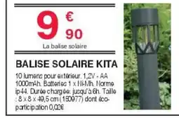Chretien Matériaux Balise solaire kita offre