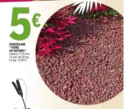 E.Leclerc Pouzzolane terre au naturel offre