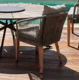 E.Leclerc Fauteuil acacia et corde offre