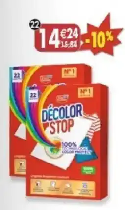 Maximo Lot de 2 x22 lingettes anti-décoloration offre