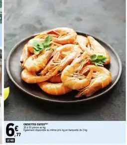 E.Leclerc Crevettes cuites offre