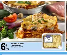 E.Leclerc MAISON BRIAU Lasagnes au thon offre