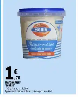 E.Leclerc MORIN Mayonnaise offre