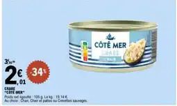 E.Leclerc CÔTÉ MER Crabe offre