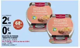 E.Leclerc MOUETTES D'ARVOR Rillettes de poisson offre
