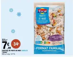 E.Leclerc ESCAL Cocktail de fruits de mer surgelés offre