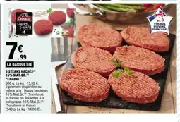 E.Leclerc CHARAL 6 steaks hachés 15% mat.gr. offre