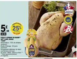E.Leclerc LOUE Poulet fermier du maine igp label rouge offre