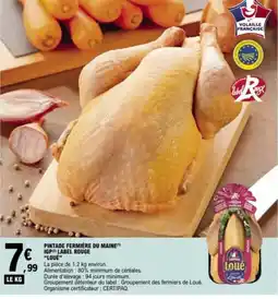 E.Leclerc LOUE Pintade fermière du maine igp label rouge offre